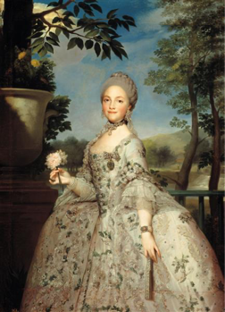 María Luisa of Parma, Princess of Asturias. Anton Rafael Mengs 1765